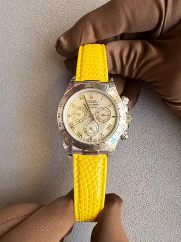 Rolex Daytona Beach Yellow Dial watch product photo, listed in Dubai, UAE